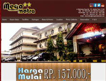 Tablet Screenshot of megamatrahotel.com